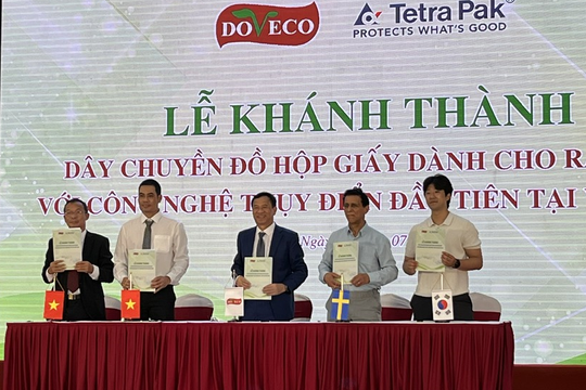 DOVECO khánh thành dây chuyền đồ hộp giấy đầu tiên tại Việt Nam