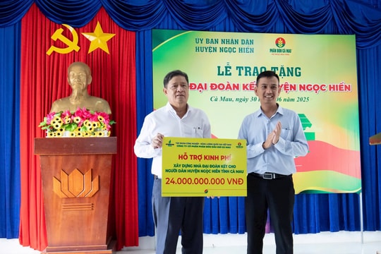 PVCFC chung tay cùng Cà Mau xoá nhà tạm, thắp sáng miền quê