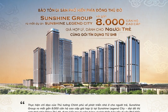 Sunshine Group ra mắt Sunshine Legend City với gần 8.000 căn hộ cao cấp giá hợp lý dành cho người trẻ cùng gói tín dụng từ SHB - góp phần bảo tồn di sản Phố Hiế