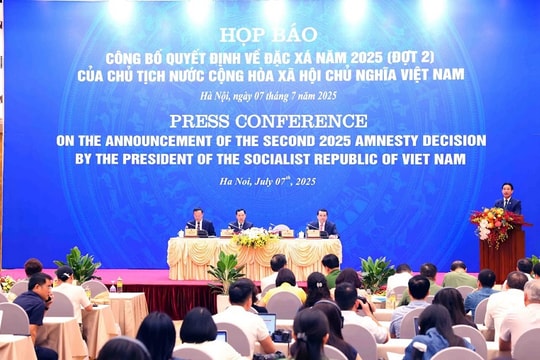 Công bố Quyết định của Chủ tịch nước về đặc xá đợt 2 năm 2025