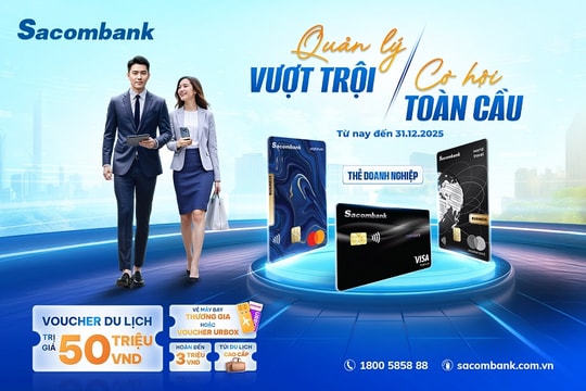 Sacombank đồng hành cùng doanh nghiệp trong thanh toán không tiền mặt