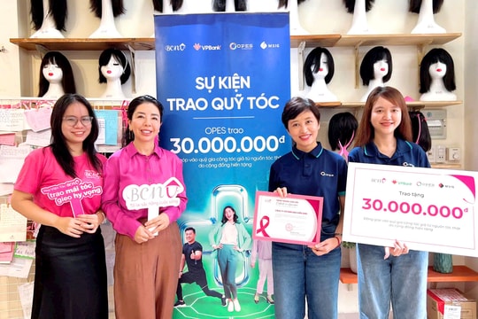 OPES cùng với VPBank và MSIG tham gia hoạt động gây quỹ tóc cho bệnh nhân ung thư