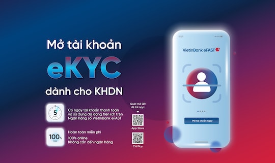 Mở tài khoản doanh nghiệp online với VietinBank eFAST