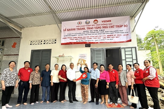 Vedan tặng 2 căn nhà Chữ thập đỏ tại xã Tân Phú, tỉnh Đồng Nai