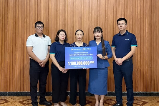 OPES và VBI chi trả hơn 1 tỷ đồng cho người thân khách hàng tham gia hiểm chăm sóc sức khỏe