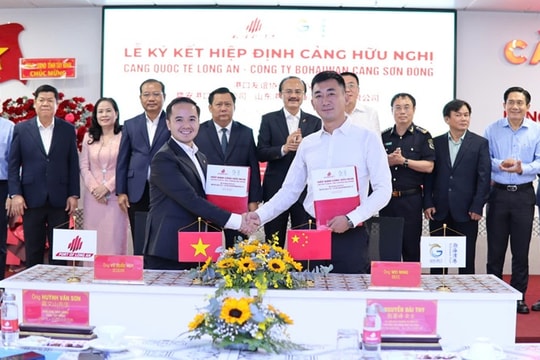 Cảng quốc tế Long An hợp tác với Cụm cảng Sơn Đông Trung Quốc và hãng tàu Singapore
