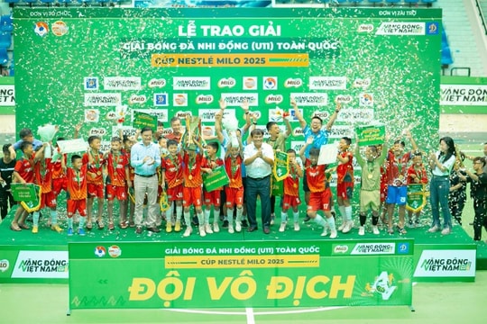 U11 Hưng Yên vô địch giải Bóng đá Nhi đồng toàn quốc – Cúp Nestlé MILO 2025