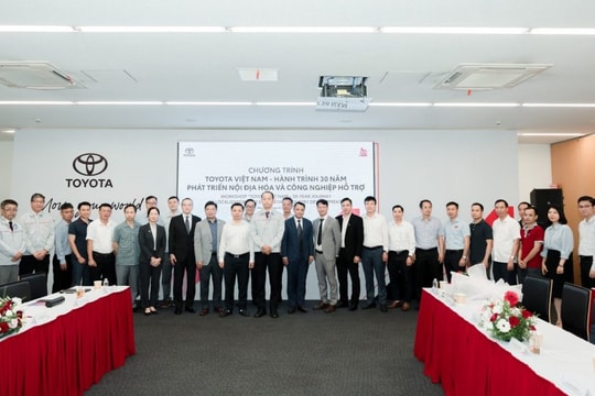 Toyota Việt Nam cùng hành trình 30 năm phát triển nội địa hóa và công nghiệp hỗ trợ
