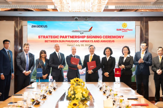 Sun PhuQuoc Airways ký kết hợp tác chiến lược với Amadeus triển khai hệ sinh thái công nghệ hàng không 5 sao