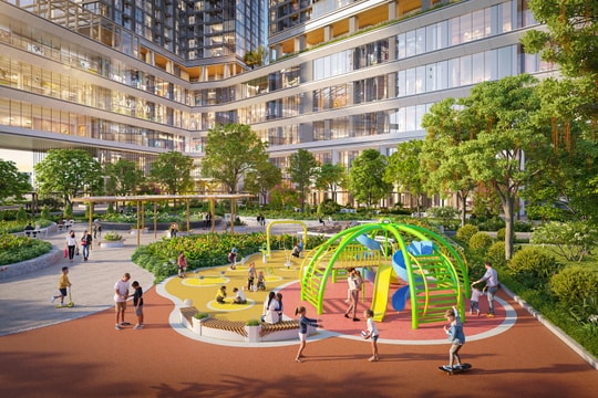 Cảm hứng “ngũ phúc” tại khu vườn Feliz Jardin trung tâm tổ hợp Sun Group Cầu Giấy