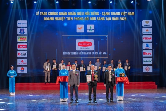 Dai-ichi Life Việt Nam tiếp tục được vinh danh “Top 10 Nhãn hiệu nổi tiếng Việt Nam 2025”