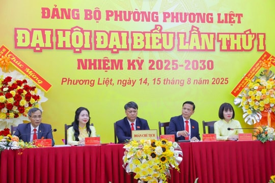 Đại hội đại biểu Đảng bộ phường Phương Liệt lần thứ I: quyết tâm thúc đẩy tăng trưởng kinh tế bền vững