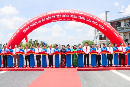 Khánh thành, đưa vào khai thác cầu Rạch Miễu 2