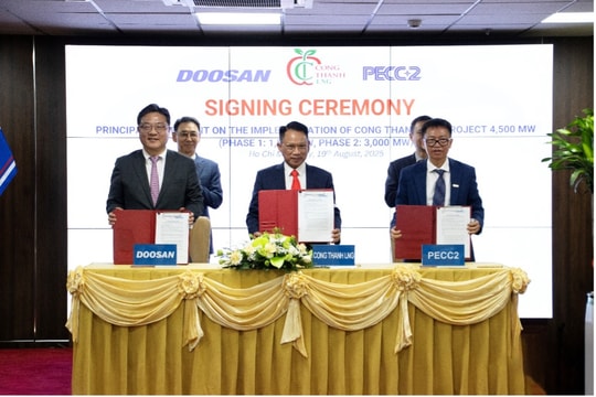 PECC2 ký thoả thuận nguyên tắc thực hiện dự án Nhà máy điện LNG Công Thanh 4.500MW