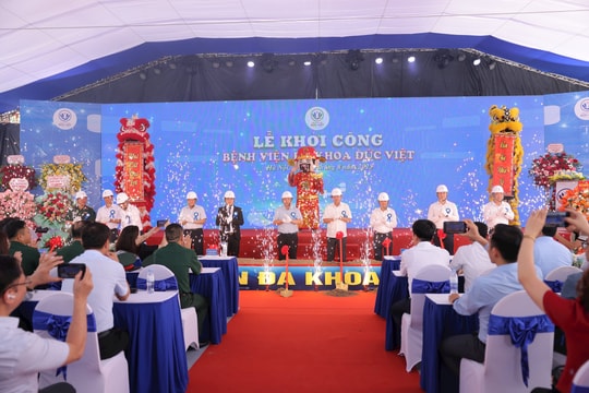Khởi công Bệnh viện Đa khoa Đức Việt - tiêu chuẩn quốc tế 5 sao ở “cửa ngõ vàng” phía Tây Hà Nội