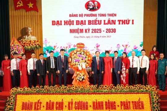 Phường Tùng Thiện quyết tâm đẩy mạnh chuyển đổi số, phát triển kinh tế nhanh và bền vững