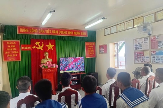 Những chiến sĩ bảo vệ biển, đảo Tổ Quốc hướng về ngày lễ lớn của dân tộc