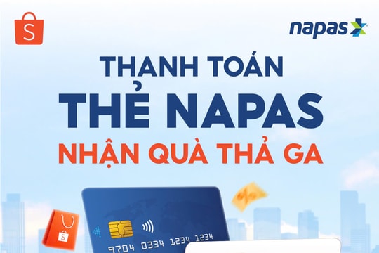 Mua sắm thả ga trên Shopee thanh toán bằng thẻ Napas