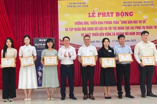 Quảng Ninh: Xã Hoành Mô tiên phong triển khai “Bình dân học vụ số”, ứng dụng AI trong quản trị địa phương