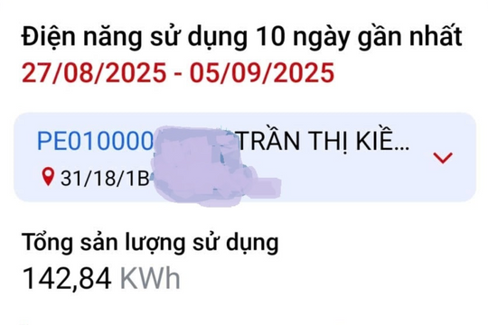 Điện lực TP.HCM: Công khai lượng điện tiêu thụ hàng ngày trên App