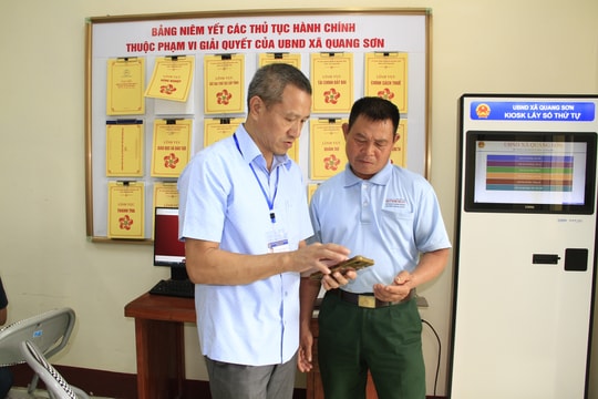 Xã Quang Sơn (Thái Nguyên): Hỗ trợ tối đa cho người dân thực hiện thủ tục hành chính