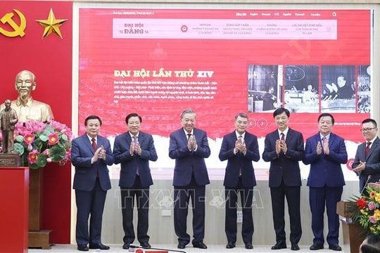 Tổng Bí thư Tô Lâm dự Lễ khai trương Trang thông tin điện tử 'Đảng Cộng sản Việt Nam - Đại hội XIV'