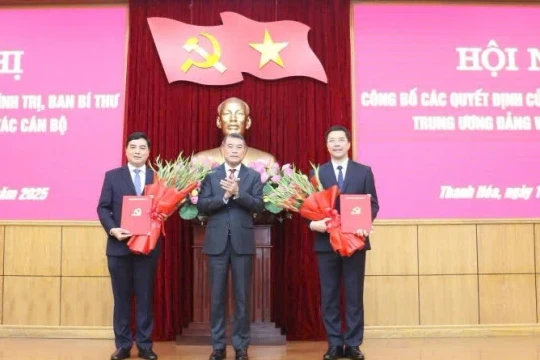 Bộ Chính trị, Ban Bí thư chỉ định 2 Phó Bí thư Tỉnh ủy Thanh Hóa