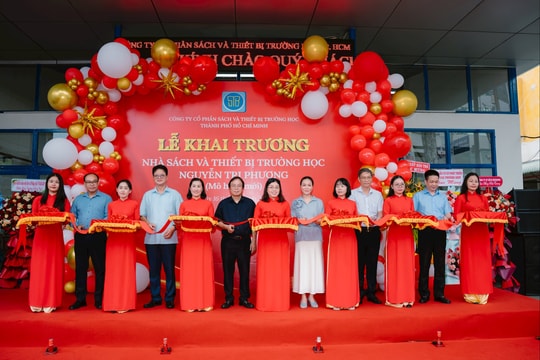 Khai trương Nhà sách và thiết bị trường học Nguyễn Tri Phương