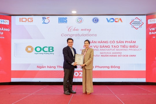 OCB: Ngân hàng có Sản phẩm Dịch vụ Sáng tạo tiêu biểu 2025