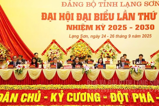 Phiên trù bị Đại hội Đại biểu Đảng bộ tỉnh Lạng Sơn lần thứ XVIII
