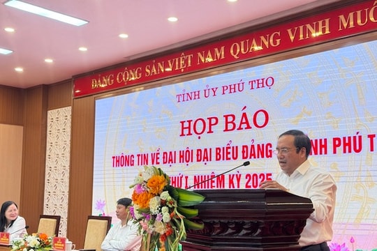 Phú Thọ: Đại hội Đảng bộ tỉnh nhiệm kỳ 2025 - 2030 xác định 3 khâu đột phá