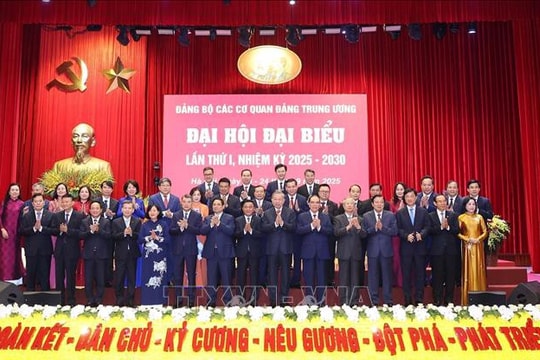 Khai mạc Đại hội đại biểu Đảng bộ các cơ quan Đảng Trung ương lần thứ I, nhiệm kỳ 2025-2030