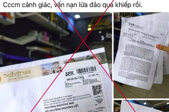 Cảnh báo mạo danh cơ quan thuế để lừa đảo