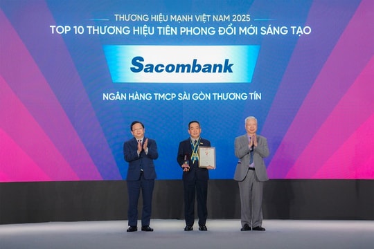 Sacombank giữ vững danh hiệu thương hiệu mạnh Việt Nam