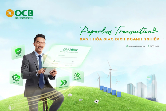 Doanh nghiệp giao dịch không giấy nhờ giải pháp từ ngân hàng