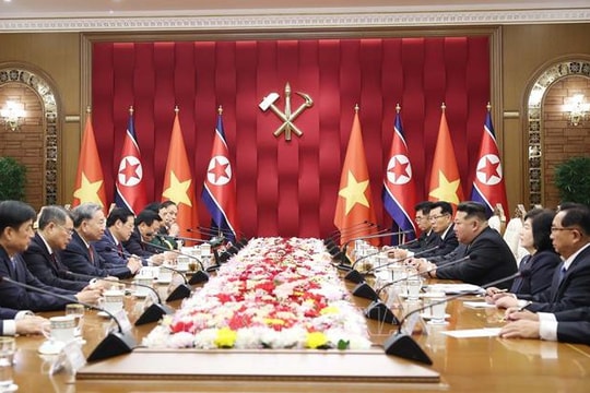 Tổng Bí thư Tô Lâm hội đàm với Tổng Bí thư, Chủ tịch Quốc vụ Triều Tiên Kim Jong Un