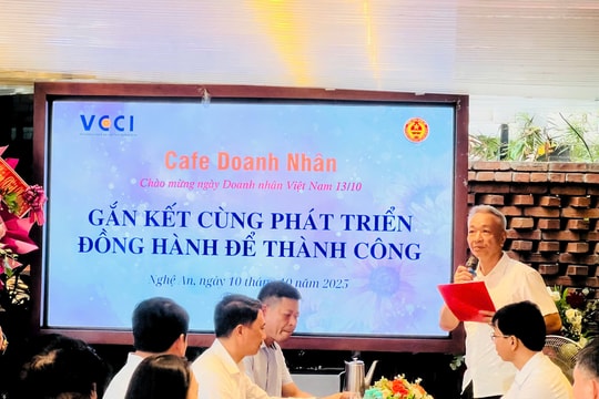 VCCI Chi nhánh Nghệ An - Hà Tĩnh - Quảng Bình tổ chức chương trình Cafe Doanh nhân
