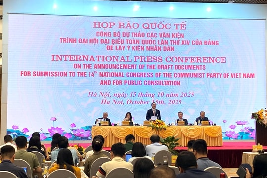 Công bố Dự thảo văn kiện trình Đại hội XIV của Đảng