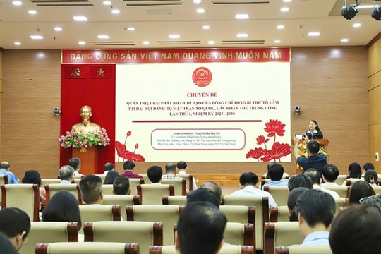 Đảng uỷ MTTQ, các đoàn thể Trung ương triển khai nội dung Nghị quyết và những chỉ đạo của Tổng Bí thư Tô Lâm