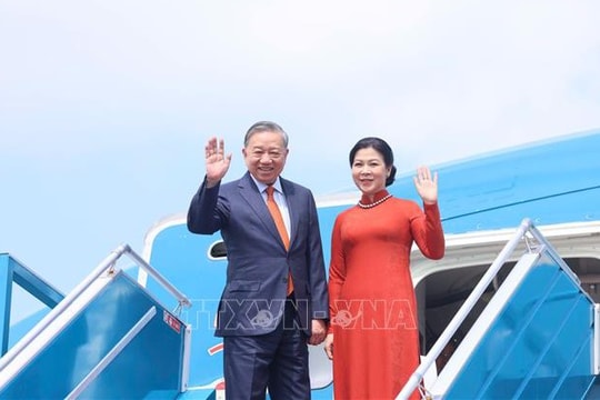 Tổng Bí thư Tô Lâm và Phu nhân lên đường thăm chính thức Cộng hòa Phần Lan