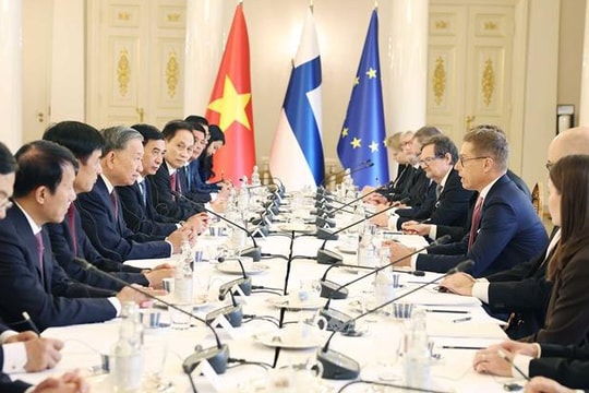 Tổng Bí thư Tô Lâm hội đàm với Tổng thống Phần Lan Alexander Stubb