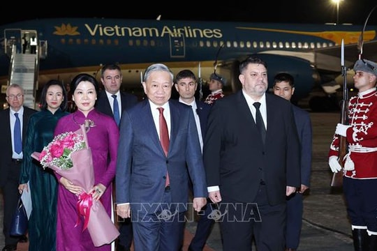 Tổng Bí thư Tô Lâm và Phu nhân bắt đầu thăm chính thức Cộng hòa Bulgaria