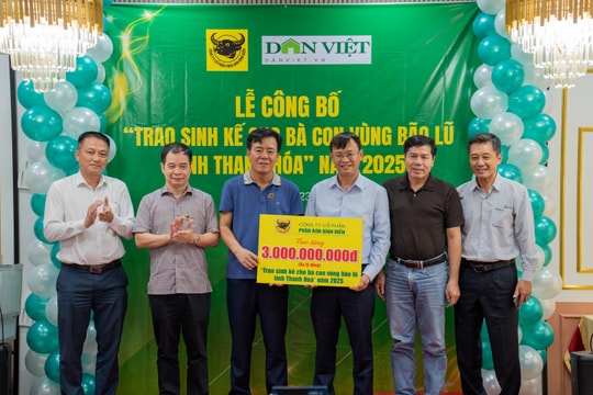 Công ty Phân bón Bình Điền và Báo NTNN phát động chương trình Trao sinh kế cho bà con vùng bão lũ