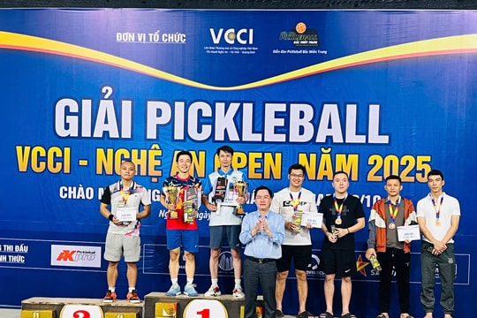 Giải Pickleball VCCI - Nghệ An Open 2025: Lan tỏa tinh thần doanh nhân năng động và gắn kết