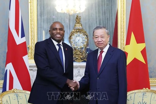 Tổng Bí thư Tô Lâm gặp Phó Thủ tướng Anh David Lammy
