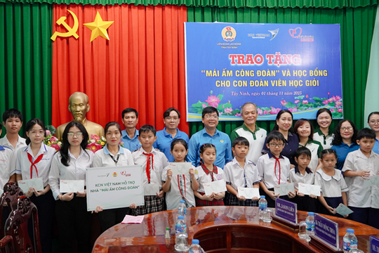 Tập đoàn KCN Việt Nam và báo Lao Động khởi động chuỗi hoạt động hỗ trợ cộng đồng