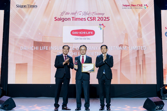 Dai-ichi Life Việt Nam được vinh danh “Doanh nghiệp Vì Cộng đồng - Saigon Times CSR”