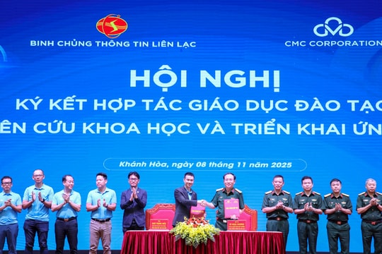 CMC và Binh chủng Thông tin Liên lạc ký thỏa thuận chiến lược