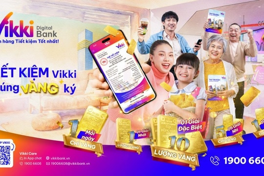 Trúng VÀNG mỗi ngày cùng Vikki Bank – Ngân hàng Tiết kiệm Tốt nhất
