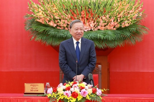 Tổng Bí thư Tô Lâm gặp mặt các tập thể, cá nhân tham gia bảo vệ an ninh, trật tự ở cơ sở tiêu biểu, xuất sắc